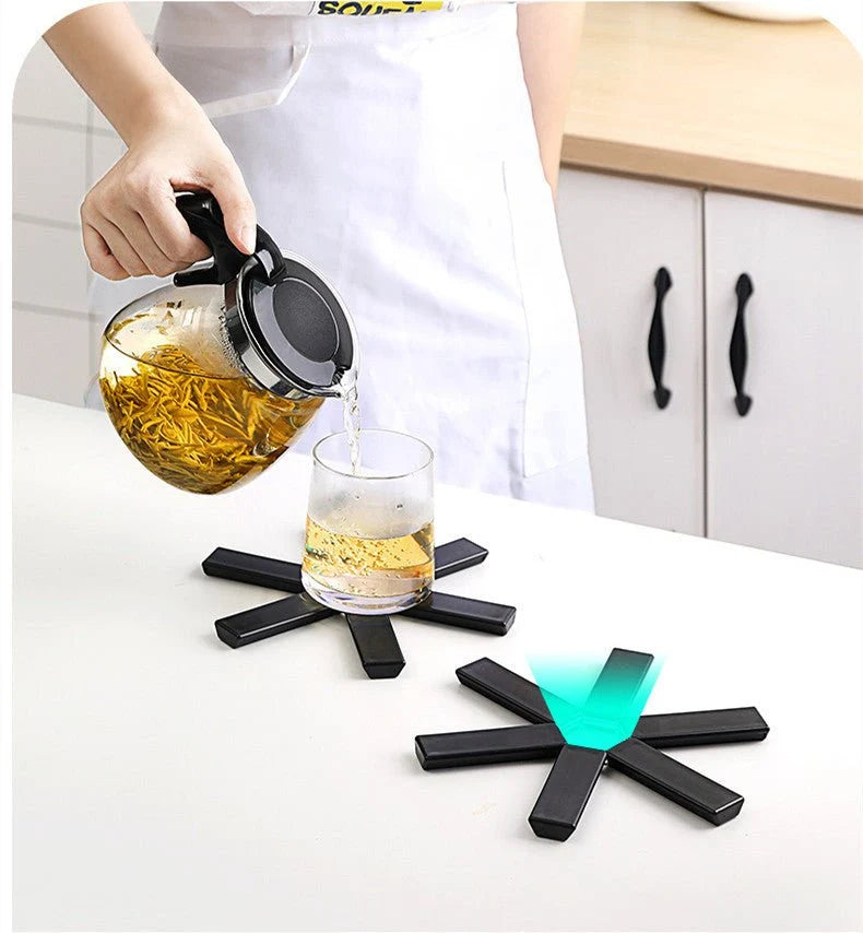 Foldable Heat-Resistant Trivet – Anti-Slip Pot Holder for Hot Pots & Pans