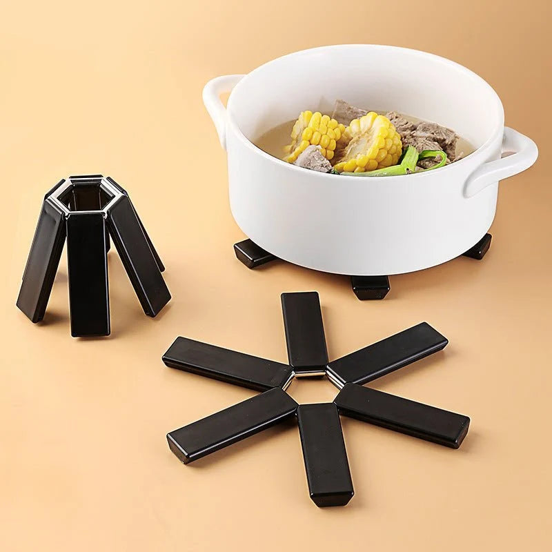 Foldable Heat-Resistant Trivet – Anti-Slip Pot Holder for Hot Pots & Pans