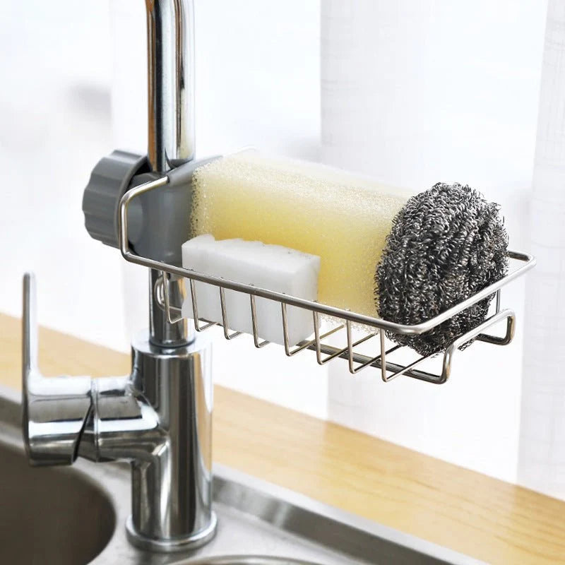 Rust-Resistant Stainless Steel Faucet Shelf