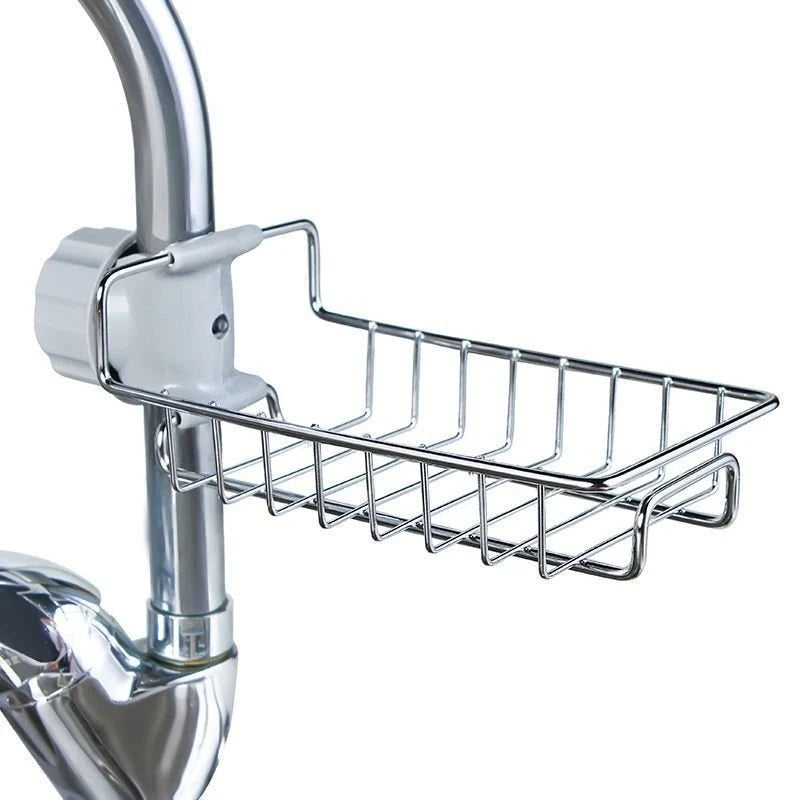 Rust-Resistant Stainless Steel Faucet Shelf