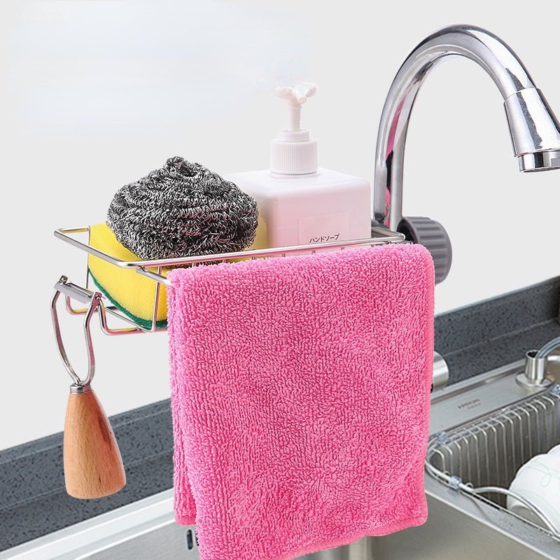 Rust-Resistant Stainless Steel Faucet Shelf